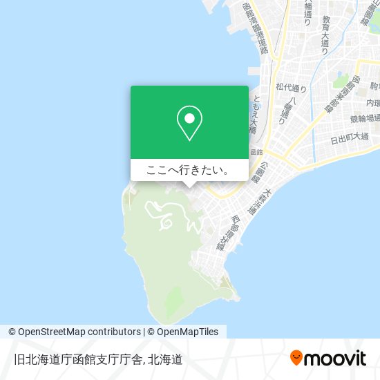 旧北海道庁函館支庁庁舎地図