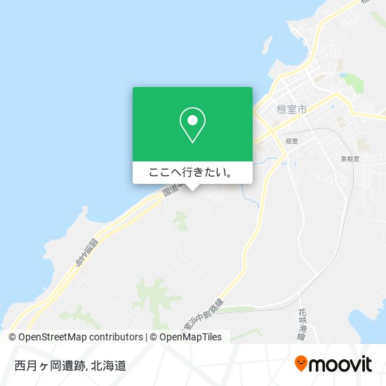 西月ヶ岡遺跡地図