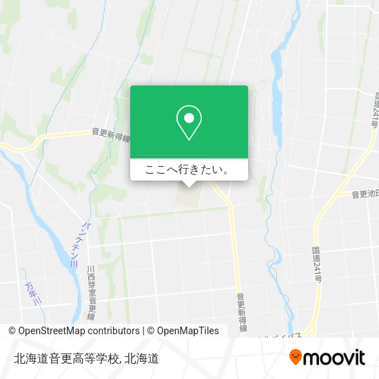 北海道音更高等学校地図