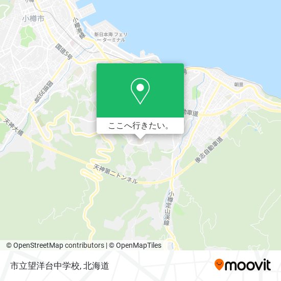 市立望洋台中学校地図