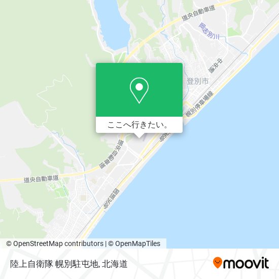 陸上自衛隊 幌別駐屯地地図