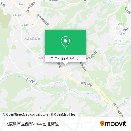 北広島市立西部小学校地図