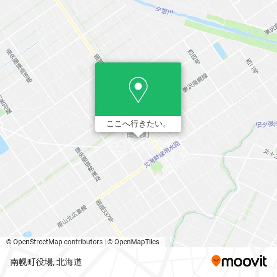 南幌町役場地図