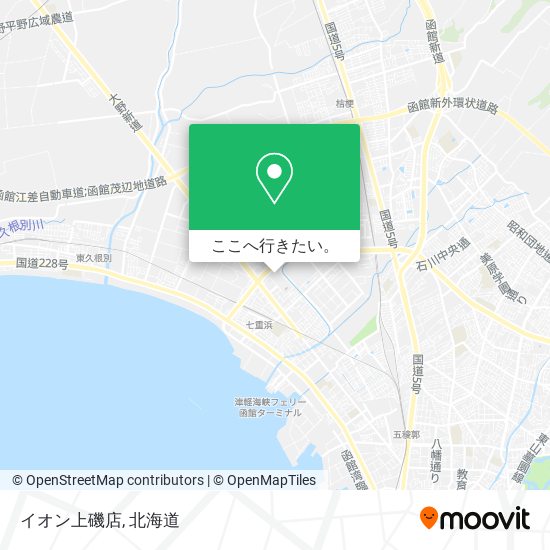 イオン上磯店地図