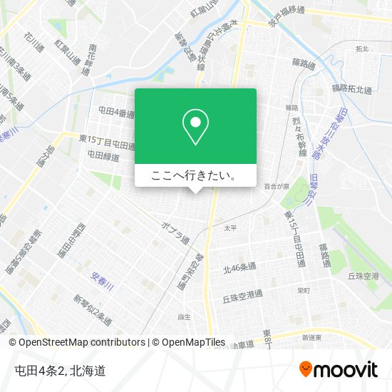 屯田4条2地図