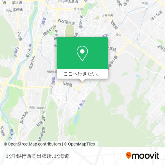 北洋銀行西岡出張所地図