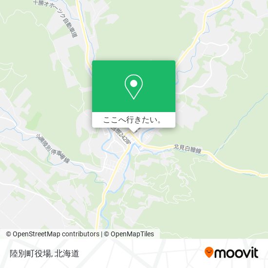 陸別町役場地図