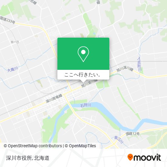 深川市役所地図