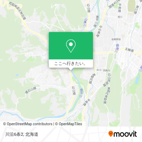川沿6条2地図