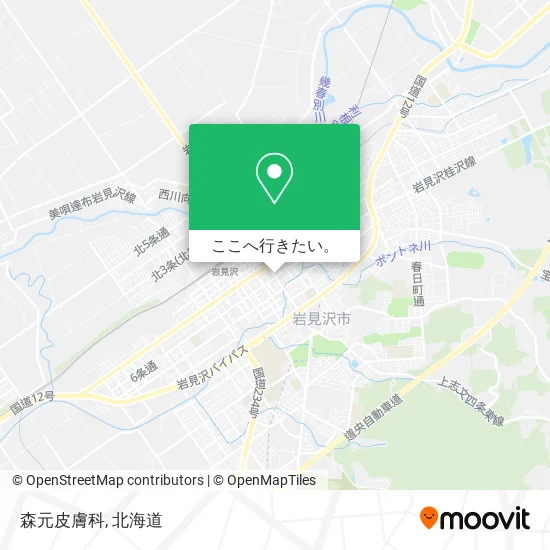 森元皮膚科地図