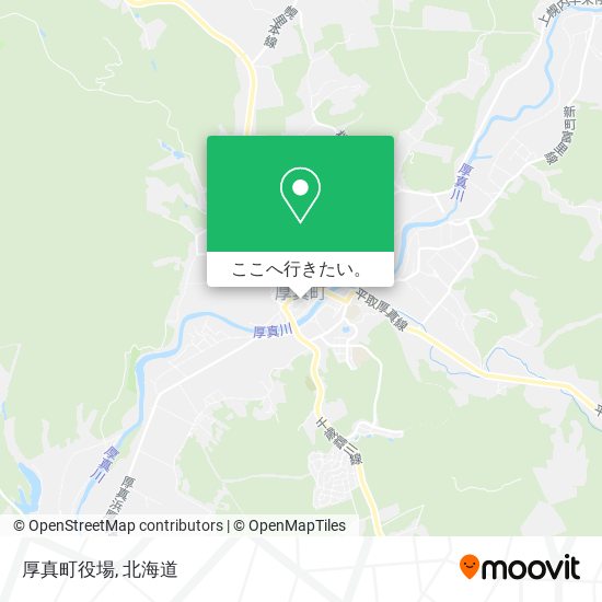 厚真町役場地図