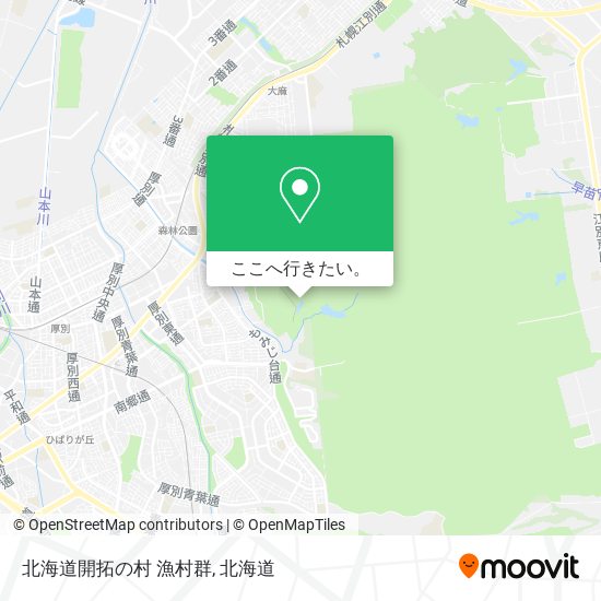 北海道開拓の村 漁村群地図