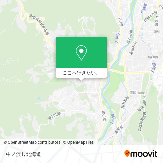 中ノ沢1地図