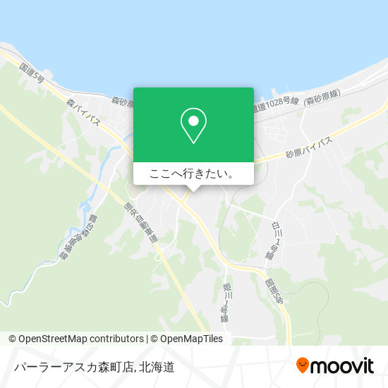 パーラーアスカ森町店地図