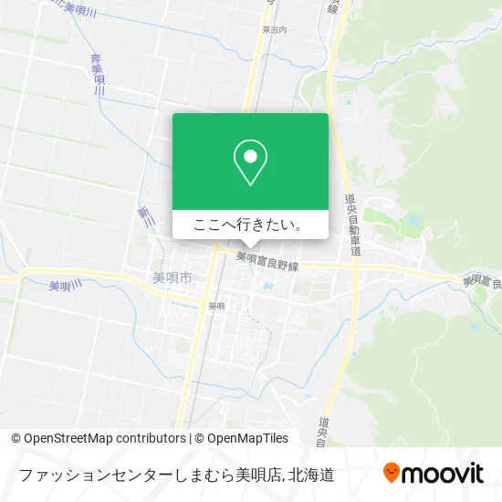 ファッションセンターしまむら美唄店地図