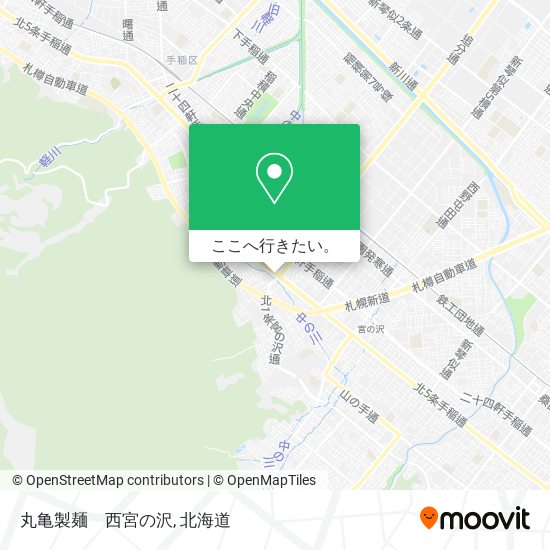 丸亀製麺　西宮の沢地図