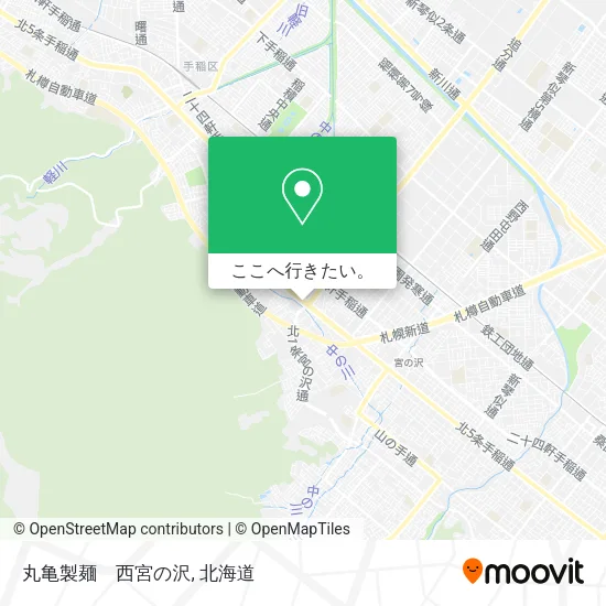 丸亀製麺　西宮の沢地図
