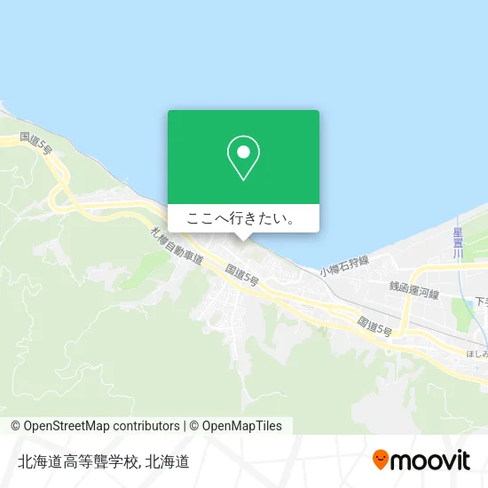 北海道高等聾学校地図