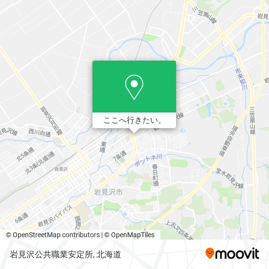 岩見沢公共職業安定所地図