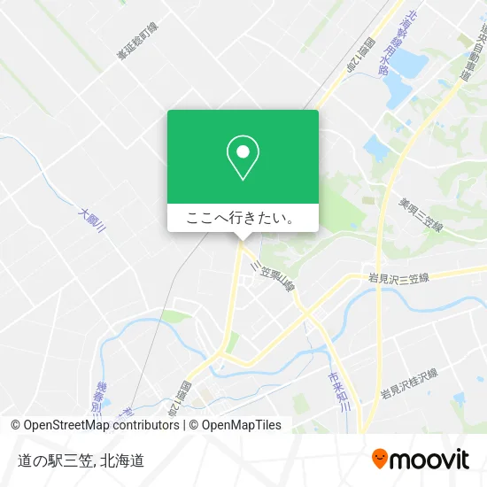 道の駅三笠地図