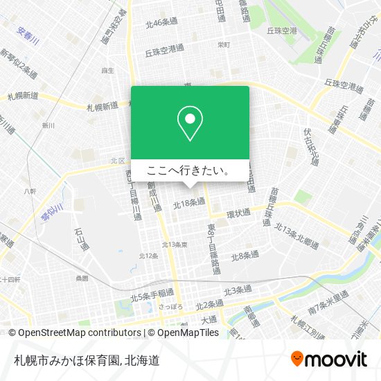 札幌市みかほ保育園地図