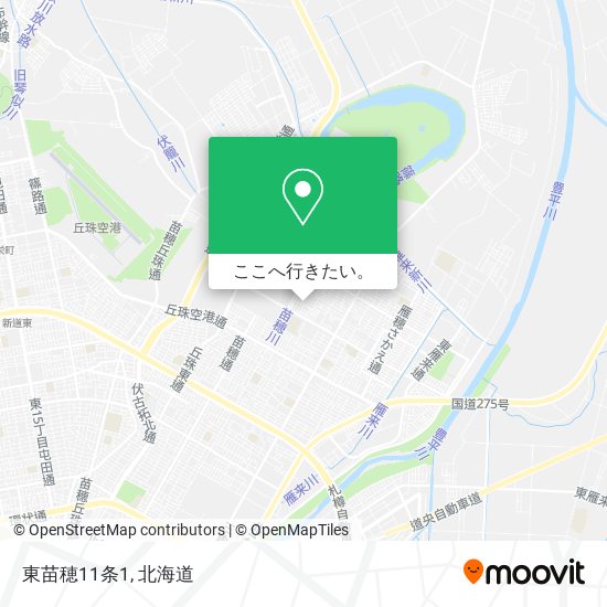 東苗穂11条1地図