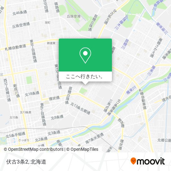 伏古3条2地図