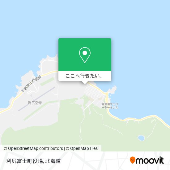 利尻富士町役場地図