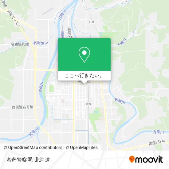 名寄警察署地図