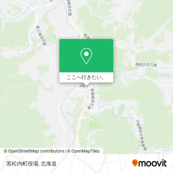 黒松内町役場地図