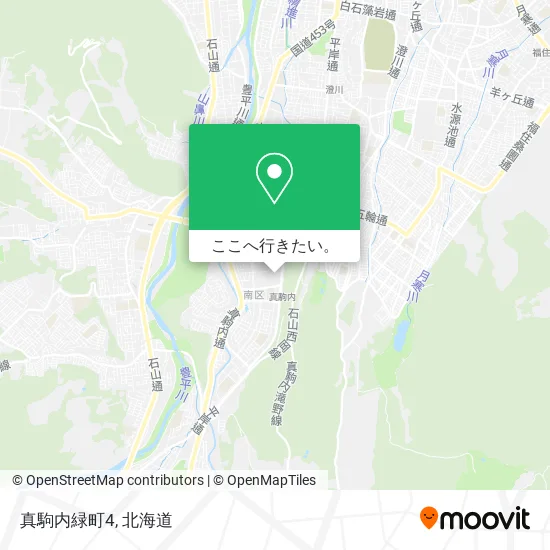 真駒内緑町4地図