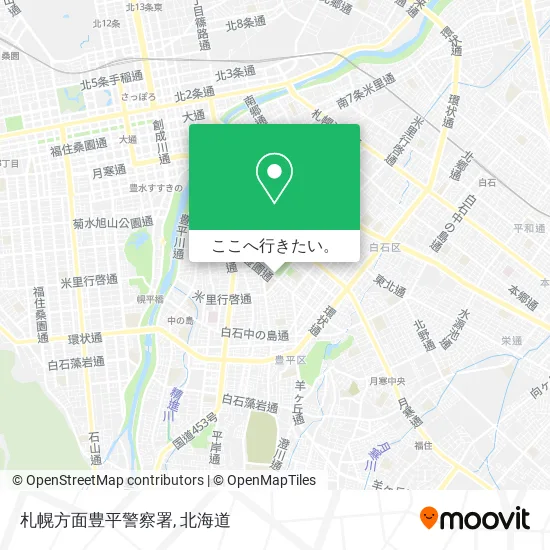札幌方面豊平警察署地図