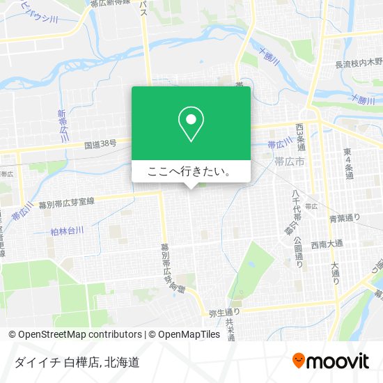 ダイイチ 白樺店地図