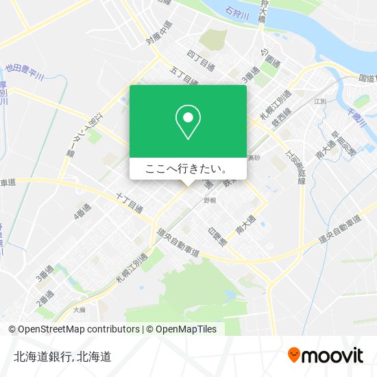 北海道銀行地図