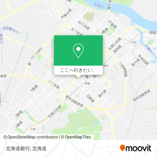 北海道銀行地図