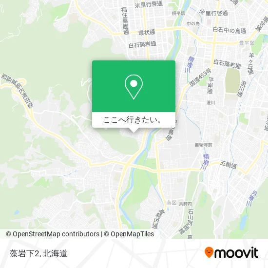 藻岩下2地図