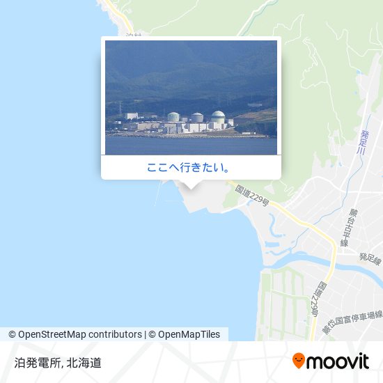 泊発電所地図