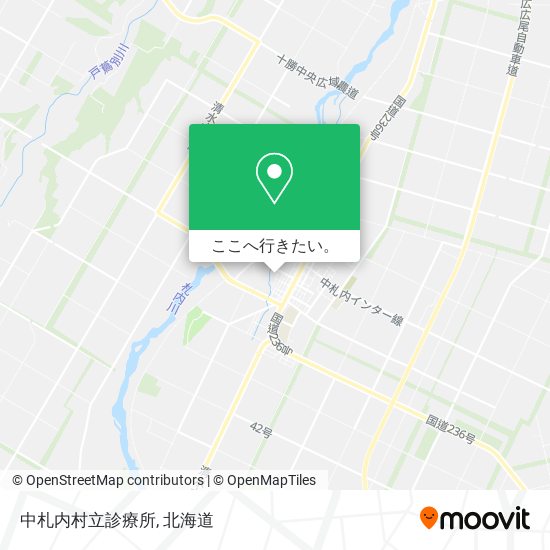 中札内村立診療所地図