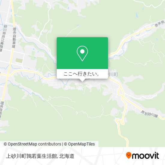 上砂川町鶉若葉生活館地図