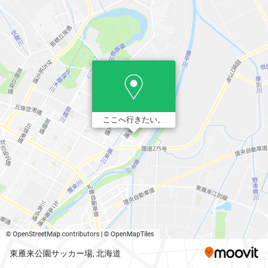 東雁来公園サッカー場地図