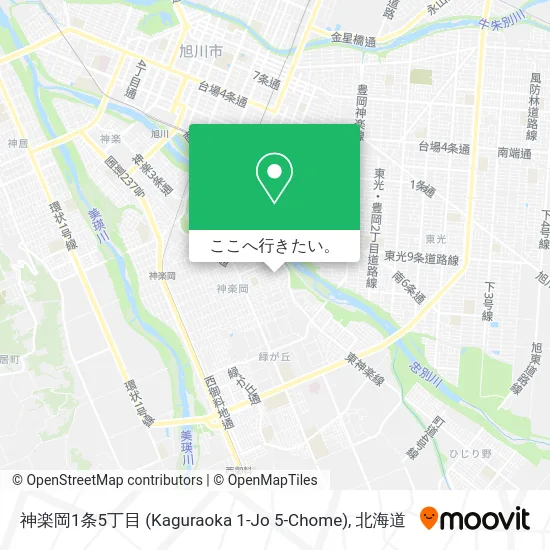 神楽岡1条5丁目 (Kaguraoka 1-Jo 5-Chome)地図