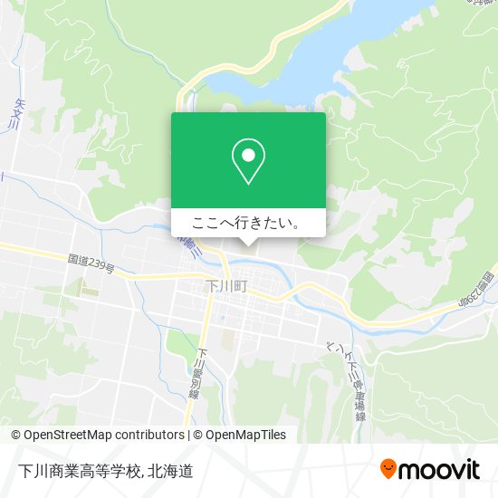 下川商業高等学校地図