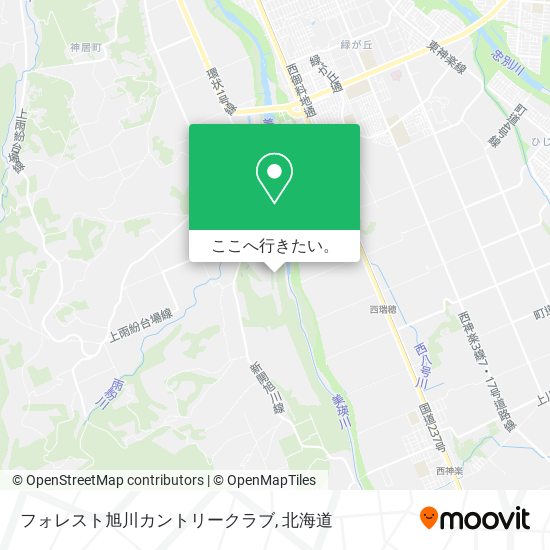 フォレスト旭川カントリークラブ地図