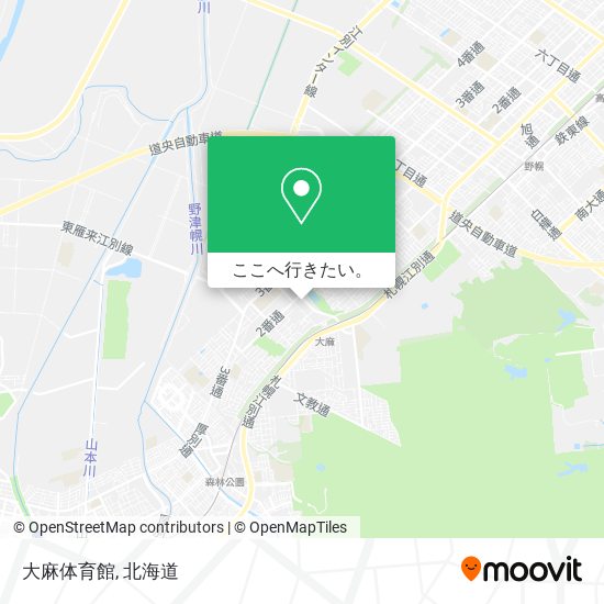 大麻体育館地図