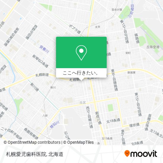 札幌愛児歯科医院地図