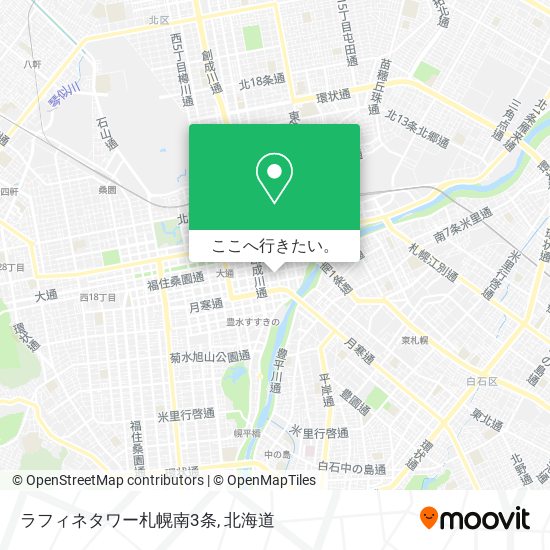 ラフィネタワー札幌南3条地図