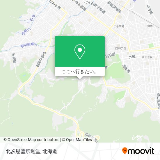 北炭慰霊釈迦堂地図