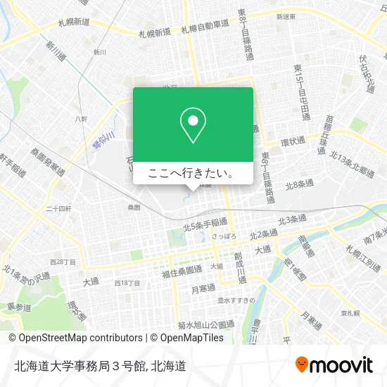 北海道大学事務局３号館地図