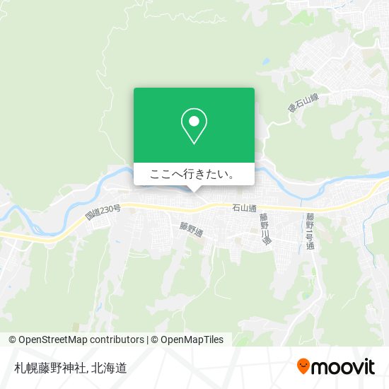 札幌藤野神社地図