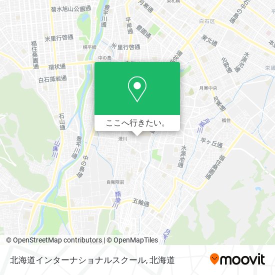 北海道インターナショナルスクール地図